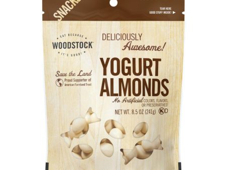 Woodstock Yogurt Almonds - Case Of 8 - 8.5 Oz Cheap