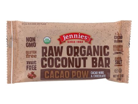 Jennie s Organic Cacao Powder Coconut Bar - Case Of 12 - 1.5 Oz. on Sale