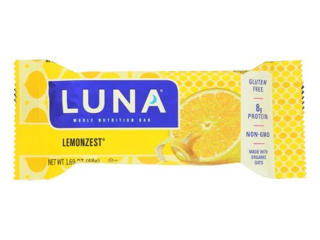 Clif Bar Luna Bar - Organic Lemon Zest - Case Of 15 - 1.69 Oz Online