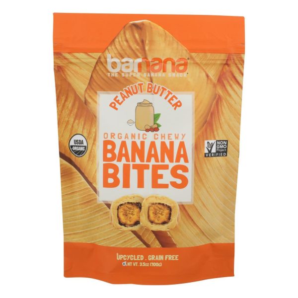 Barnana Chewy Banana Bites - Organic Peanut Butter - Case Of 12 - 3.5 Oz. Online