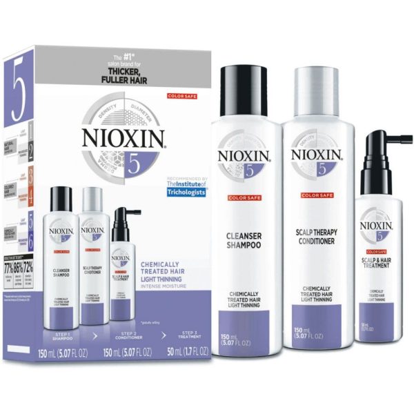 Nioxin System Trial Kit 5, Cleanser, Scalp Therapy, Scalp Treatment For Discount