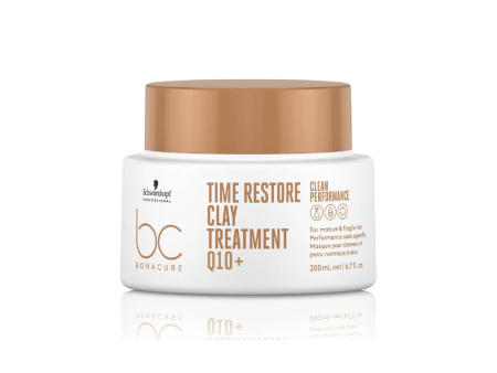 SCHWARZKOPF BONACURE CLEAN PERFORMANCE TIME RESTORE CLAY TREATMENT  200ML For Discount