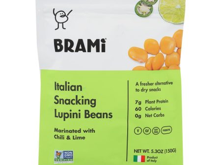 Brami Lupini Snack - Chili Lime - Case Of 8 - 5.3 Oz. Cheap