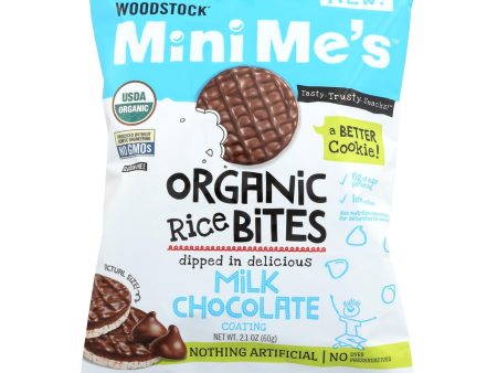 Woodstock Organic Milk Chocolate Rice Bites - Case Of 8 - 2.1 Oz Online now