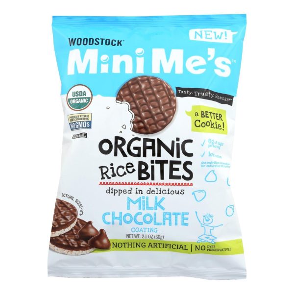 Woodstock Organic Milk Chocolate Rice Bites - Case Of 8 - 2.1 Oz Online now