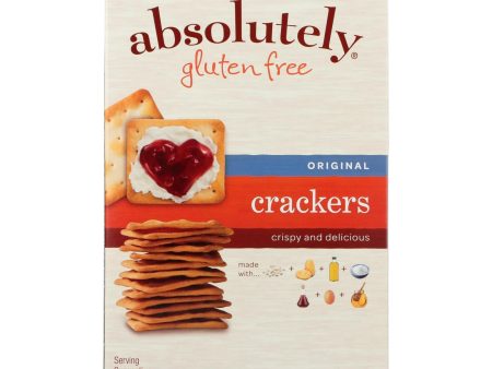 Absolutely Gluten Free - Crackers - Original - Case Of 12 - 4.4 Oz. Hot on Sale