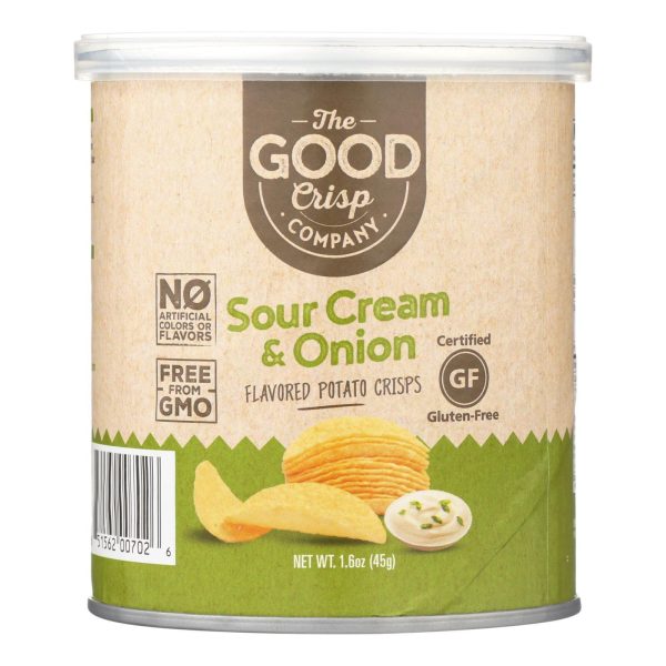 The Good Crisp Company Potato Crisps - Sour Cream And Onion - Case Of 12 - 1.6 Oz Cheap