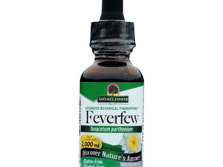 Nature s Answer - Feverfew Leaf Alcohol Free - 1 Fl Oz Online Hot Sale