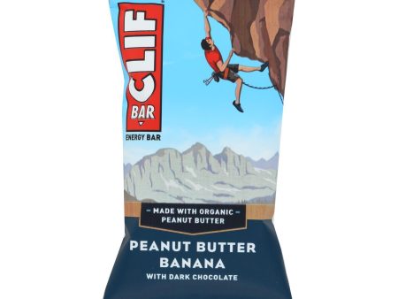 Clif Bar - Peanut Butter Banana With Dark Chocolate - Case Of 12 - 2.4 Oz Online now