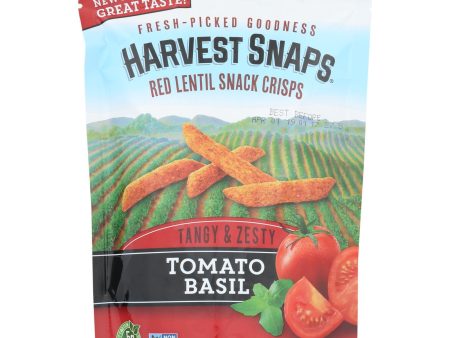 Calbee Snapea Crisp - Lentil Snaps - Tomato Basil - Case Of 12 - 3 Oz Supply