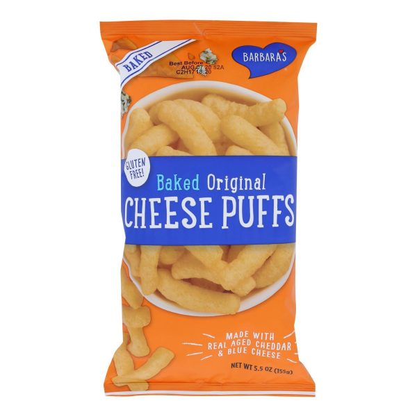 Barbara s Bakery - Baked Original Cheese Puffs - Case Of 12 - 5.5 Oz. Online Sale