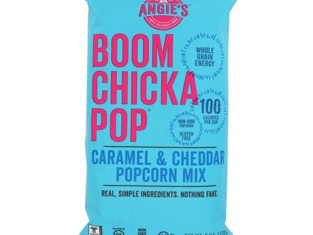 Angie s Kettle Corn Boom Chicka Pop Caramel And Cheddar Popcorn Mix - Case Of 12 - 6 Oz. Discount