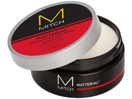 John Paul Mitchell Systems Matterial Strong Hold - Ultra Matte Styling Clay 3oz Hot on Sale