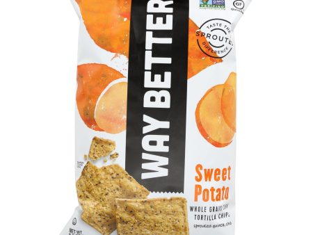 Way Better Snacks Tortilla Chips - Sweet Potato - Case Of 12 - 5.5 Oz. Hot on Sale