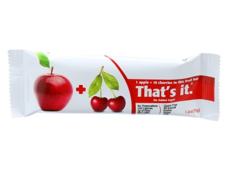 That s It Fruit Bar - Apple And Cherry - Case Of 12 - 1.2 Oz Online Sale