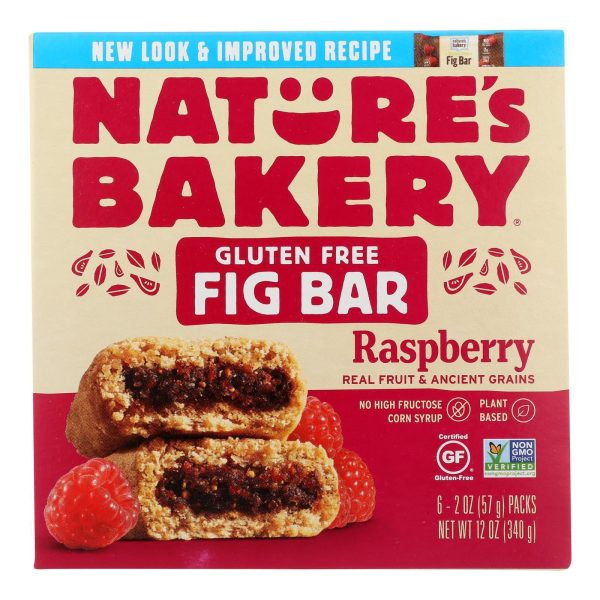 Nature s Bakery Gluten Free Fig Bar - Raspberry - Case Of 6 - 2 Oz. Online Sale