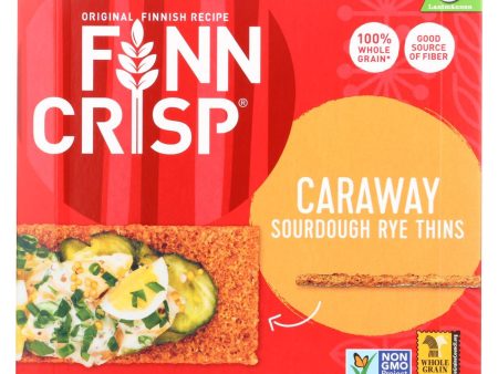 Finn Crisp Crispbread - Caraway - 7 Oz - Case Of 9 Sale