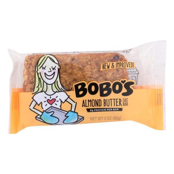 Bobo s Oat Bars - All Natural - Almond - 3 Oz Bars - Case Of 12 For Cheap