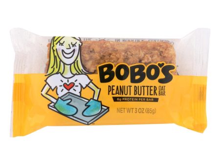 Bobo s Oat Bars - All Natural - Peanut Butter - 3 Oz Bars - Case Of 12 Sale