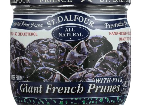 St Dalfour Prunes - French - Giant - With Pits - 7 Oz - Case Of 6 Online now