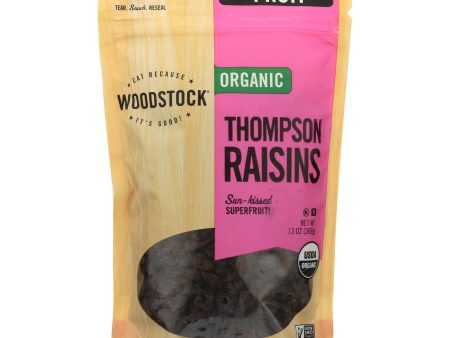 Woodstock Organic Unsweetened Raisins - Case Of 8 - 13 Oz For Discount