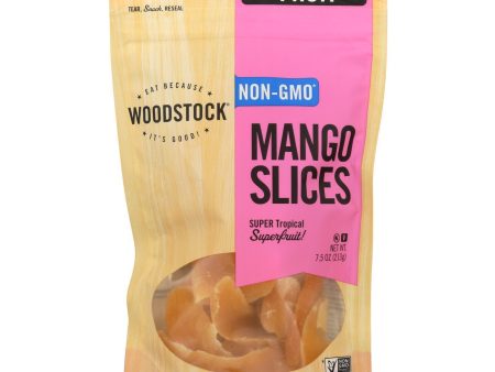 Woodstock Sweetened Mango Slices - Case Of 8 - 7.5 Oz Hot on Sale