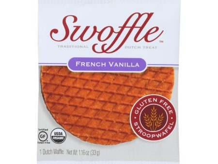 Swoffle Dutch Waffle - French Vanilla - Case Of 16 - 1.16 Oz. For Sale