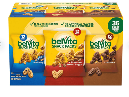 belVita Bites Breakfast Biscuits Variety Pack, 1 oz., 36 pk. Cheap