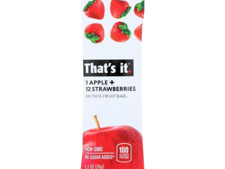 That s It Fruit Bar - Apple And Strawberry - Case Of 12 - 1.2 Oz Hot on Sale