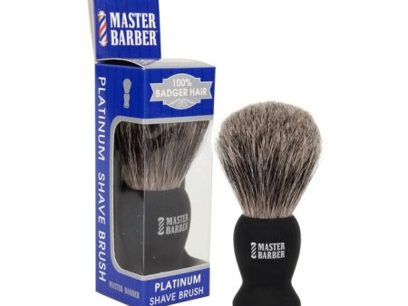 Master Barber 100% Badger Hair Platinum Shave Brush Online