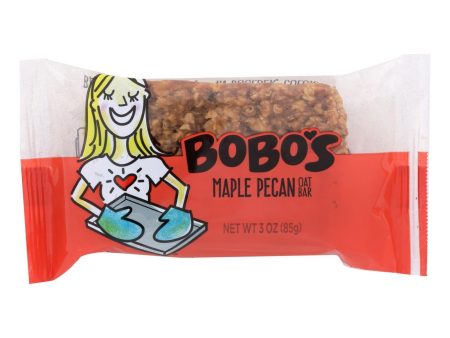 Bobo s Oat Bars - All Natural - Gluten Free - Maple Pecan - 3 Oz Bars - Case Of 12 Online now