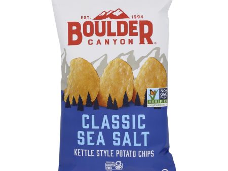 Boulder Canyon - Totally Natural Potato Chips - Case Of 12 - 5 Oz. For Sale