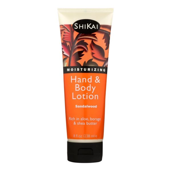 Shikai All Natural Hand And Body Lotion Sandlewood - 8 Fl Oz For Sale