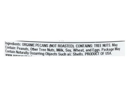 Aurora Natural Products - Organic Raw Pecans - Case Of 12 - 7 Oz. Hot on Sale