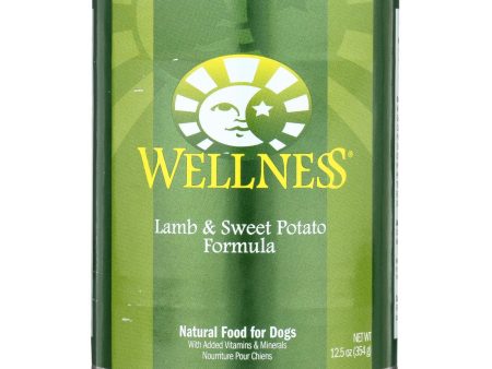 Wellness Pet Products Dog Food - Lamb And Sweet Potato Recipe - Case Of 12 - 12.5 Oz. For Cheap