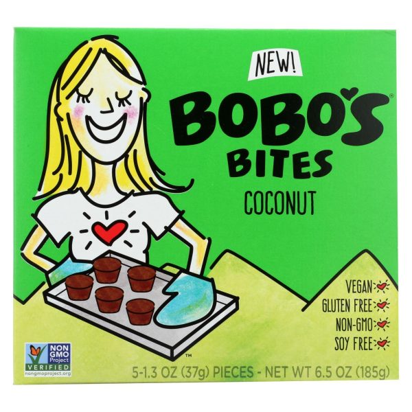 Bobo s Oat Bars - Oat Bites Coconut - Case Of 6-5 1.3 Oz For Cheap