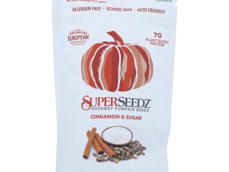 Superseedz Gourmet Pumpkin Seeds - Cinnamon And Sugar - Case Of 6 - 5 Oz. Discount