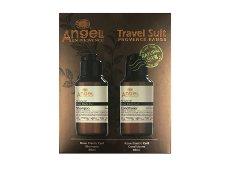 ANGEL EN PROVENCE ROSE TRAVEL DUO FOR CURLY AND UNRULY HAIR on Sale