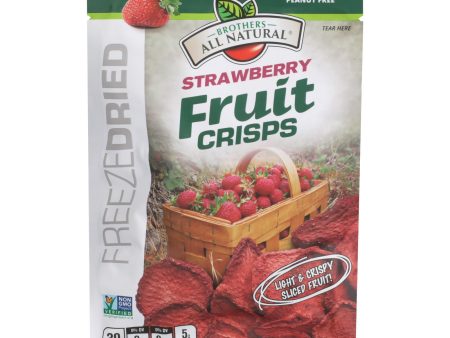 Brothers All Natural - Fruit Crisps - Strawberry - Case Of 24 - 0.26 Oz. Discount